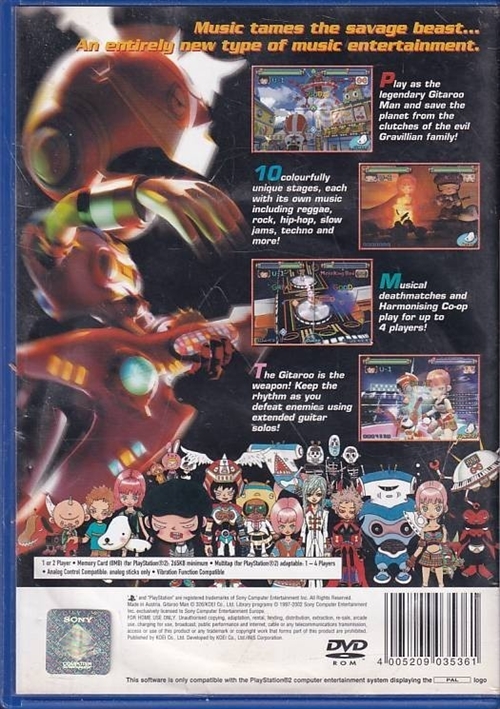 Gitaroo Man - PS2 (B Grade) (Genbrug)
